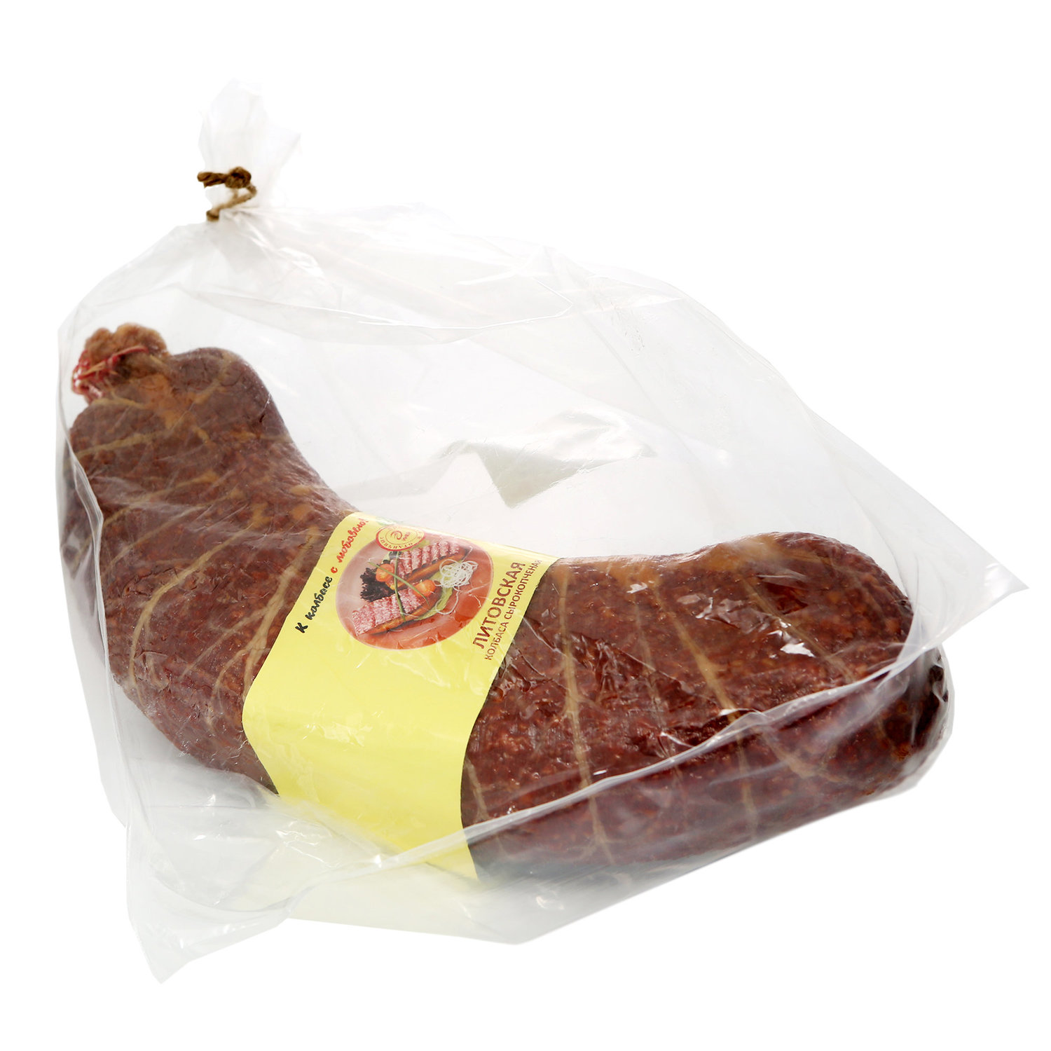 Колбаса Литовская сырокопченая Иней ~ 1.2-1.8 кг в шт